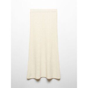 Mango Wool Blend Midi Skirt